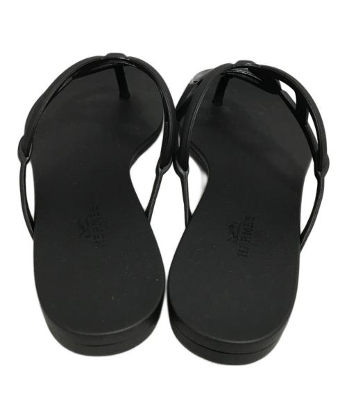HERMES（エルメス）HERMES (エルメス) エジェリサンダル ブラック サイズ:23.5の古着・服飾アイテム