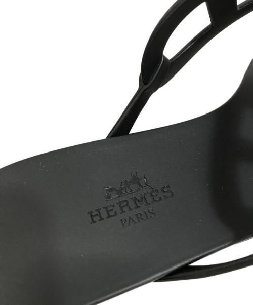 HERMES（エルメス）HERMES (エルメス) エジェリサンダル ブラック サイズ:23.5の古着・服飾アイテム