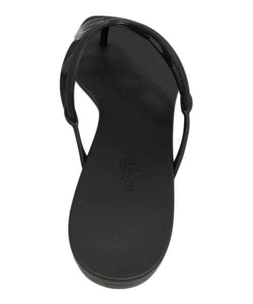 HERMES（エルメス）HERMES (エルメス) エジェリサンダル ブラック サイズ:23.5の古着・服飾アイテム