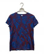 HERMESエルメス）の古着「総柄プリントTシャツ」｜ブルー