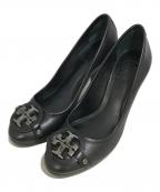 TORY BURCHトリーバーチ）の古着「ロゴハイヒールパンプス」｜ブラック