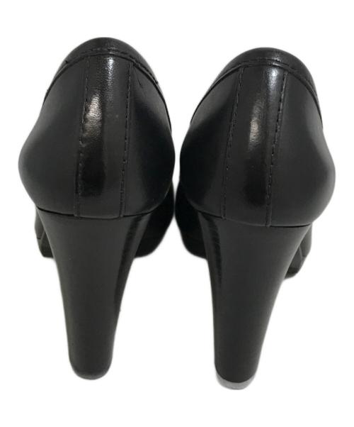 TORY BURCH（トリーバーチ）TORY BURCH (トリーバーチ) ロゴハイヒールパンプス ブラック サイズ:7Mの古着・服飾アイテム