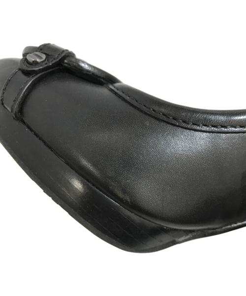 TORY BURCH（トリーバーチ）TORY BURCH (トリーバーチ) ロゴハイヒールパンプス ブラック サイズ:7Mの古着・服飾アイテム