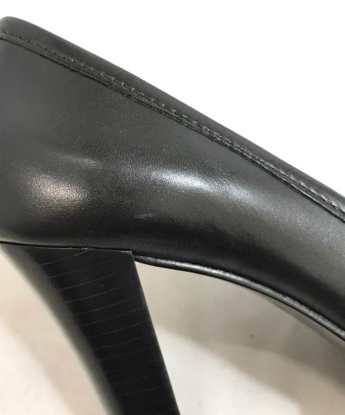 TORY BURCH（トリーバーチ）TORY BURCH (トリーバーチ) ロゴハイヒールパンプス ブラック サイズ:7Mの古着・服飾アイテム