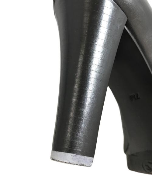 TORY BURCH（トリーバーチ）TORY BURCH (トリーバーチ) ロゴハイヒールパンプス ブラック サイズ:7Mの古着・服飾アイテム