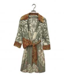 GRACE CONTINENTAL（（グレースコンチネンタル）の古着「総柄シャツワンピース」｜グリーン