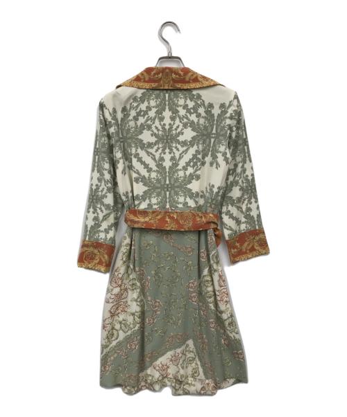 GRACE CONTINENTAL（（グレースコンチネンタル）GRACE CONTINENTAL (（グレースコンチネンタル) 総柄シャツワンピース グリーン サイズ:38の古着・服飾アイテム