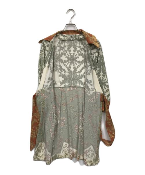 GRACE CONTINENTAL（（グレースコンチネンタル）GRACE CONTINENTAL (（グレースコンチネンタル) 総柄シャツワンピース グリーン サイズ:38の古着・服飾アイテム
