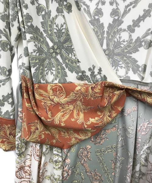 GRACE CONTINENTAL（（グレースコンチネンタル）GRACE CONTINENTAL (（グレースコンチネンタル) 総柄シャツワンピース グリーン サイズ:38の古着・服飾アイテム