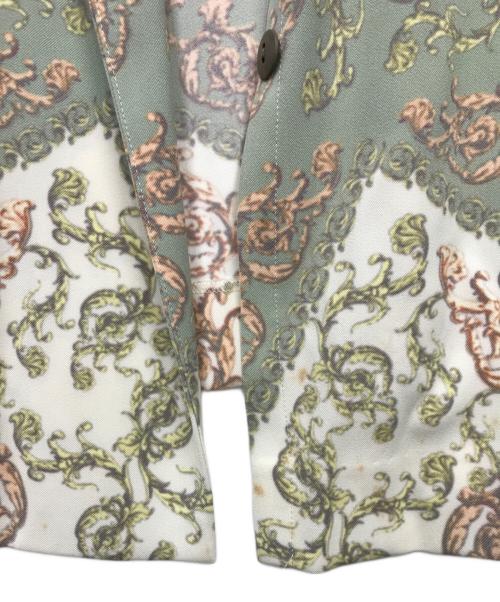 GRACE CONTINENTAL（（グレースコンチネンタル）GRACE CONTINENTAL (（グレースコンチネンタル) 総柄シャツワンピース グリーン サイズ:38の古着・服飾アイテム