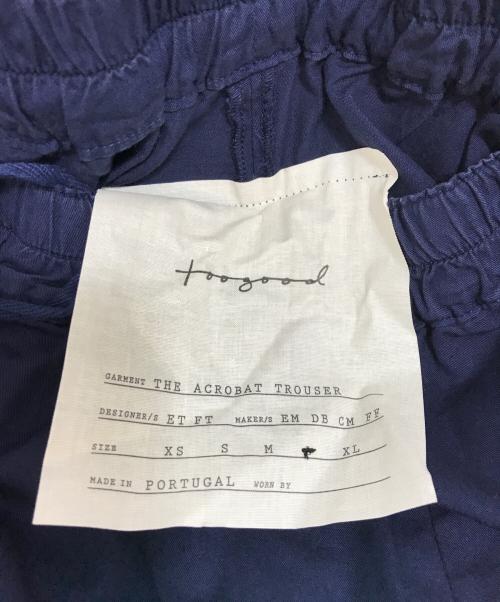 toogood（トゥーグッド）toogood (トゥーグッド) THE ACROBAT TROUSER/イージーパンツ ネイビー サイズ:Lの古着・服飾アイテム