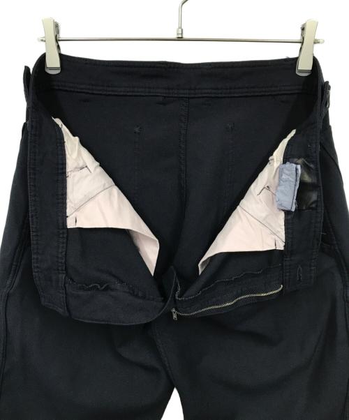 CDG（シーディージー）CDG (シーディージー) ロゴプリントポリギャバパンツ ネイビー サイズ:Lの古着・服飾アイテム