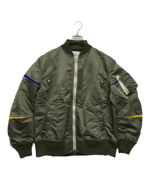 sacai（サカイ）sacai (サカイ) Nylon Twill Blouson カーキ サイズ:2の古着・服飾アイテム