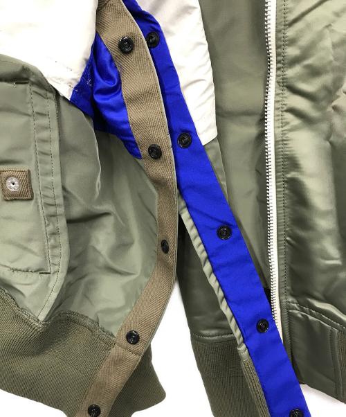 sacai（サカイ）sacai (サカイ) Nylon Twill Blouson カーキ サイズ:2の古着・服飾アイテム