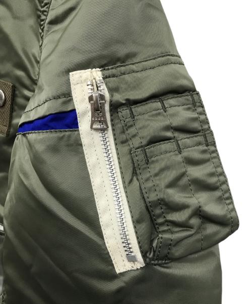 sacai（サカイ）sacai (サカイ) Nylon Twill Blouson カーキ サイズ:2の古着・服飾アイテム