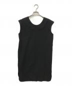 MM6 Maison Margielaエムエムシックスメゾンマルジェラ）の古着「ノースリーブワンピース」｜ブラック