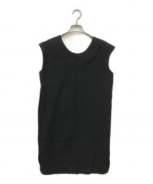 MM6 Maison Margiela（エムエムシックスメゾンマルジェラ）の古着「ノースリーブワンピース」｜ブラック