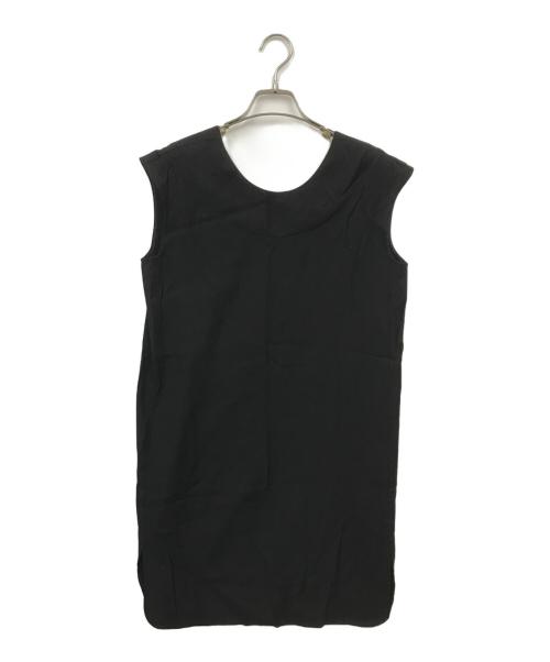 MM6 Maison Margiela（エムエムシックスメゾンマルジェラ）MM6 Maison Margiela (エムエムシックス メゾンマルジェラ) ノースリーブワンピース ブラック サイズ:40の古着・服飾アイテム