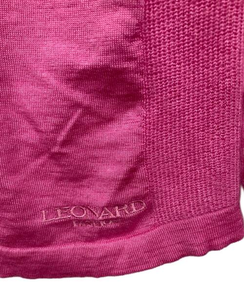 LEONARD（レオナール）LEONARD (レオナール) カシミヤシルクニット ピンク サイズ:38の古着・服飾アイテム