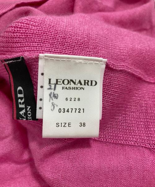 LEONARD（レオナール）LEONARD (レオナール) カシミヤシルクニット ピンク サイズ:38の古着・服飾アイテム