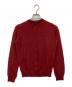DRAWER（ドゥロワー）の古着「14Gカシミヤクルーカーディガン」｜レッド