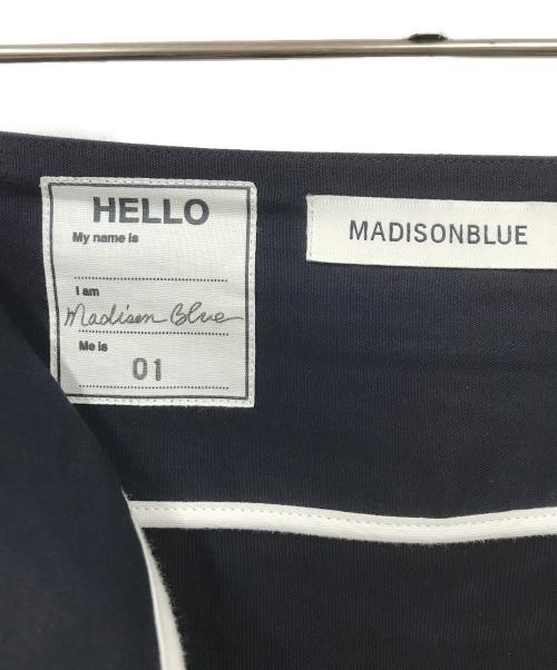 MADISON BLUE（マディソンブルー）MADISON BLUE (マディソンブルー) MAXI FLARE BACK SATIN スカート ネイビー サイズ:01の古着・服飾アイテム