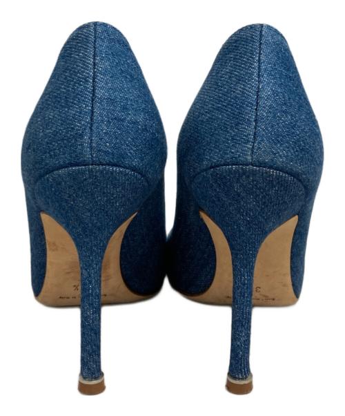 Manolo Blahnik（マノロブラニク）Manolo Blahnik (マノロブラニク) パンプス ブルー サイズ:36 1/2の古着・服飾アイテム