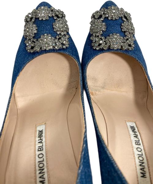 Manolo Blahnik（マノロブラニク）Manolo Blahnik (マノロブラニク) パンプス ブルー サイズ:36 1/2の古着・服飾アイテム