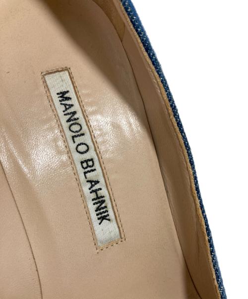 Manolo Blahnik（マノロブラニク）Manolo Blahnik (マノロブラニク) パンプス ブルー サイズ:36 1/2の古着・服飾アイテム