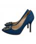 Manolo Blahnik (マノロブラニク) パンプス ブルー サイズ:36 1/2：20000円