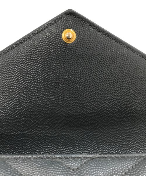 Saint Laurent Paris（サンローランパリ）Saint Laurent Paris (サンローランパリ) YSLロゴ長財布 グレーの古着・服飾アイテム