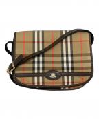 Burberry'sバーバリー）の古着「ノバチェックショルダーバッグ」｜ブラウン