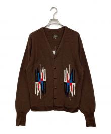 Needles（ニードルズ）の古着「オルテガニットカーディガン」｜ブラウン