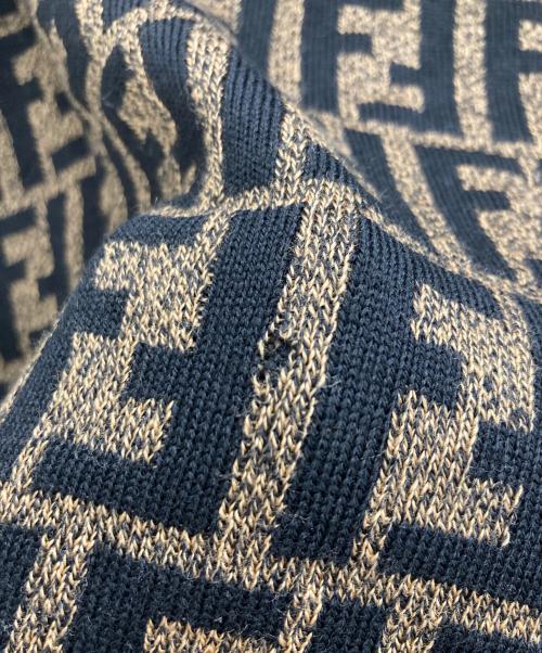 FENDI（フェンディ）FENDI (フェンディ) ズッカ柄ニット ブラウン サイズ:40の古着・服飾アイテム