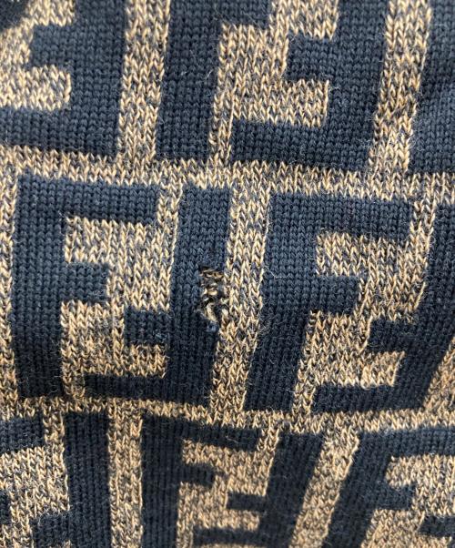 FENDI（フェンディ）FENDI (フェンディ) ズッカ柄ニット ブラウン サイズ:40の古着・服飾アイテム
