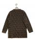 FENDI (フェンディ) ズッカ柄ニット ブラウン サイズ:40：18000円
