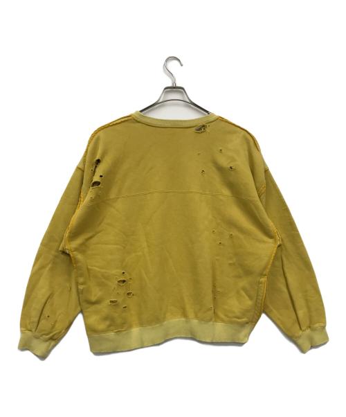 YOKE（ヨーク）YOKE (ヨーク) ダメージ加工スウェット イエロー サイズ:3の古着・服飾アイテム