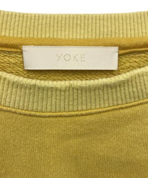 YOKE（ヨーク）YOKE (ヨーク) ダメージ加工スウェット イエロー サイズ:3の古着・服飾アイテム