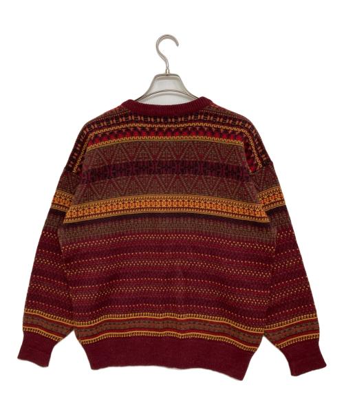 KENZO（ケンゾー）KENZO (ケンゾー) 総柄ニット レッド サイズ:Fの古着・服飾アイテム