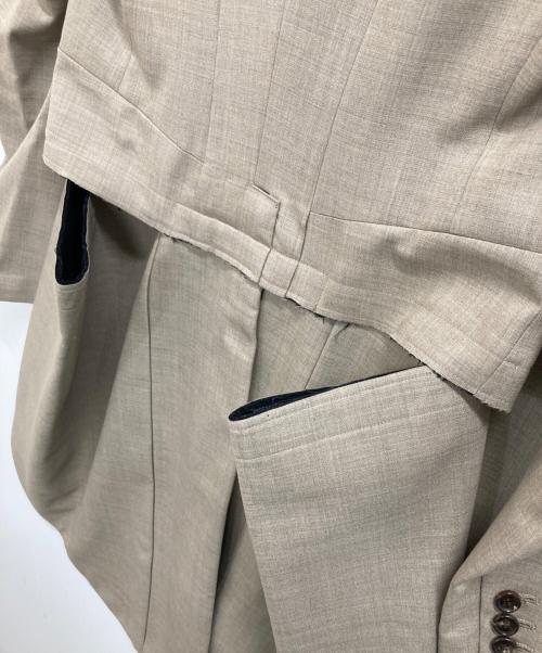 COMME des GARCONS（コムデギャルソン）COMME des GARCONS (コムデギャルソン) 燕尾カッティングコート ベージュ サイズ:Sの古着・服飾アイテム