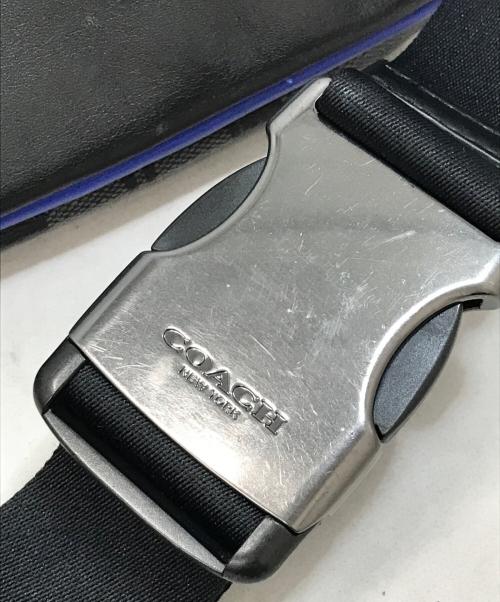 COACH（コーチ）COACH (コーチ) Track Belt Bag In Signature Canvas ブラックの古着・服飾アイテム