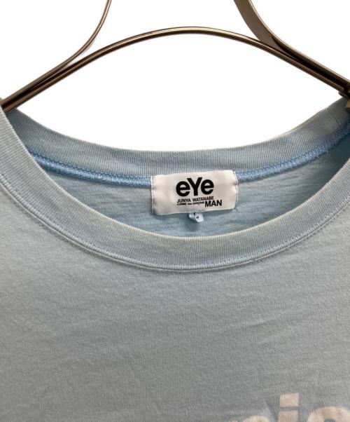 eYe COMME des GARCONS JUNYAWATANABE MAN（アイ コム デ ギャルソン ジュンヤ ワタナベ マン）eYe COMME des GARCONS JUNYAWATANABE MAN (アイ コム デ ギャルソン ジュンヤ ワタナベ マン) プリントTシャツ ブルー サイズ:Lの古着・服飾アイテム