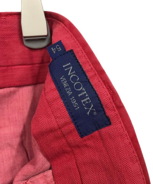 INCOTEX（インコテックス）INCOTEX (インコテックス) パンツ レッド サイズ:54の古着・服飾アイテム
