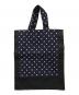 GOOD DESIGN SHOP COMME des GARCONS (グッドデザインショップ コムデギャルソン) ポルカドット柄トートバッグ ネイビー：6000円