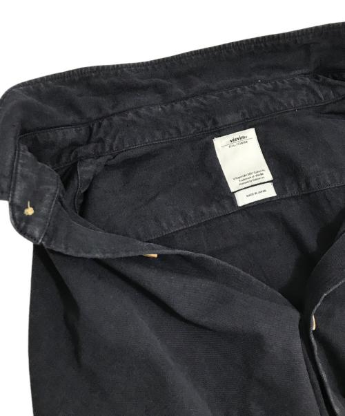 VISVIM（ビズビム）VISVIM (ビズビム) リネンブレンドシャツ ネイビー サイズ:8の古着・服飾アイテム