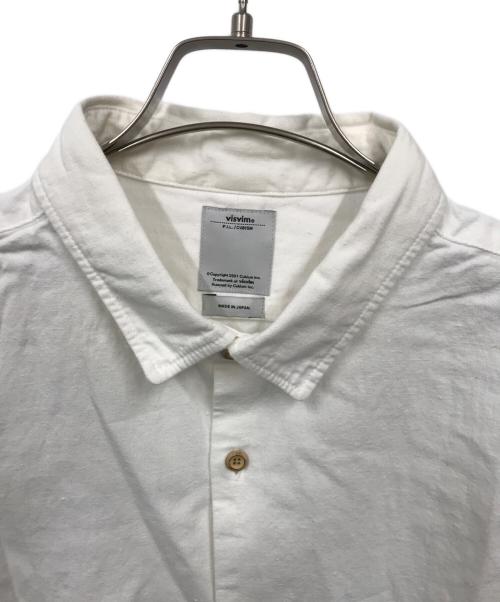 VISVIM（ビズビム）VISVIM (ビズビム) ブリーチドロングライダーシャツ ホワイト サイズ:5 未使用品の古着・服飾アイテム