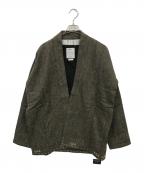 VISVIMビズビム）の古着「SANJURO JKT HARRIS TWEED」｜カーキ