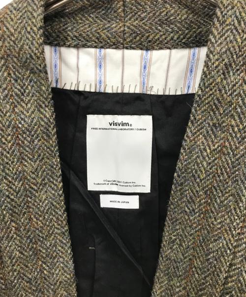 VISVIM（ビズビム）VISVIM (ビズビム) SANJURO JKT HARRIS TWEED カーキ サイズ:5 未使用品の古着・服飾アイテム