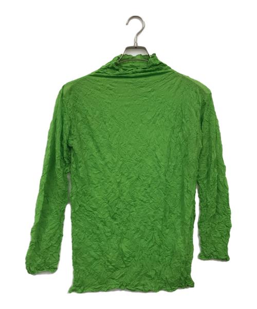ISSEY MIYAKE（イッセイミヤケ）ISSEY MIYAKE (イッセイミヤケ) カットソー グリーン サイズ:Mの古着・服飾アイテム