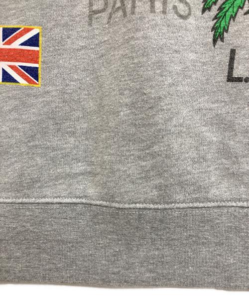 stussy（ステューシー）stussy (ステューシー) ワールドツアースウェット グレー サイズ:MEDIUMの古着・服飾アイテム